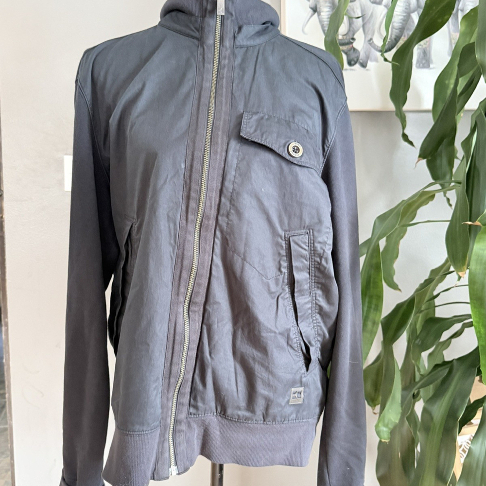 Hugo Boss Orange Label Slate XL Bomber Athleisure Black Blue Jacket Coat